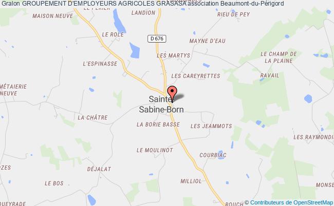 plan association Groupement D'employeurs Agricoles Grasasa Beaumontois en Périgord