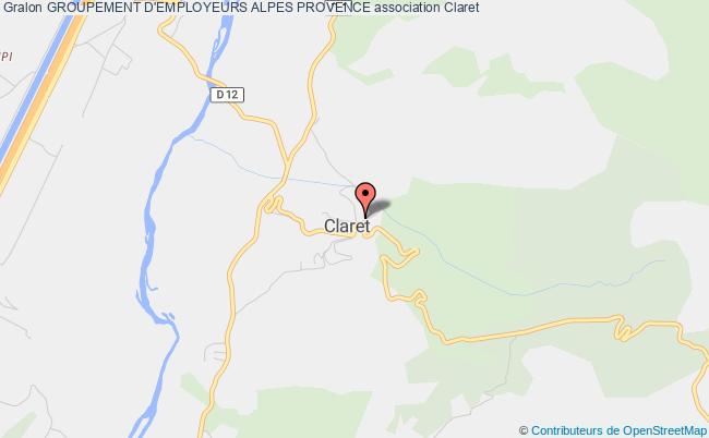 plan association Groupement D'employeurs Alpes Provence Claret