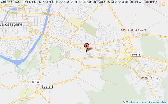 plan association Groupement D'employeurs Associatif Et Sportif Audois Geasa Carcassonne