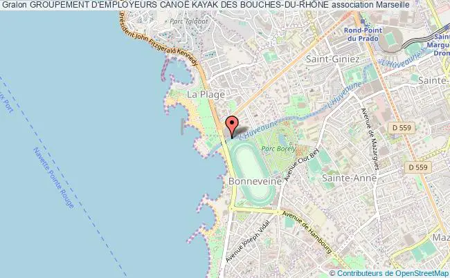 plan association Groupement D'employeurs CanoË Kayak Des Bouches-du-rhÔne Marseille