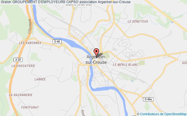 plan association Groupement D'employeurs Capso Argenton-sur-Creuse