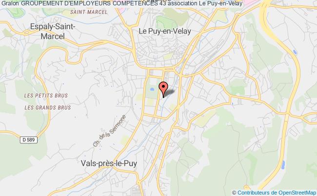 plan association Groupement D'employeurs Competences 43 Le    Puy-en-Velay