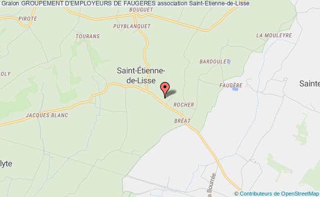 plan association Groupement D'employeurs De Faugeres Saint-Étienne-de-Lisse