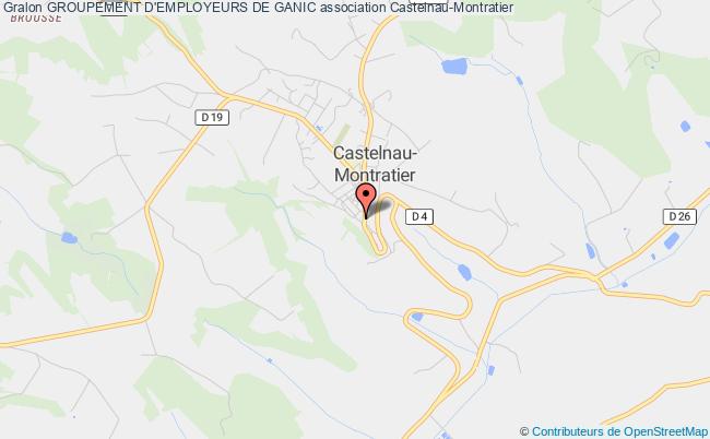 plan association Groupement D'employeurs De Ganic Castelnau-Montratier