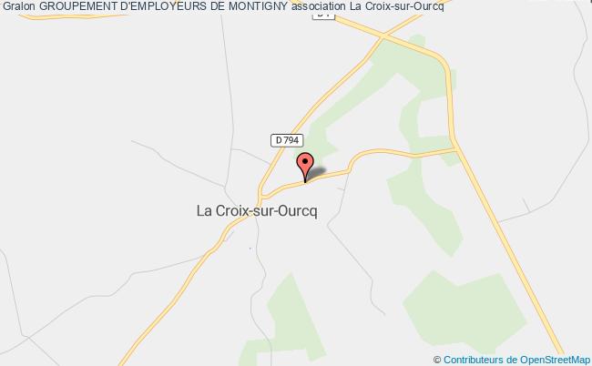 plan association Groupement D'employeurs De Montigny La    Croix-sur-Ourcq