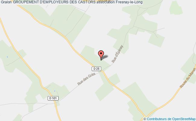 plan association Groupement D'employeurs Des Castors Fresnay-le-Long