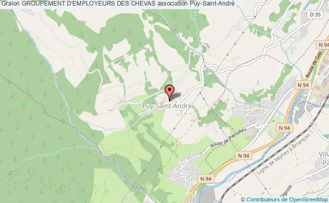 plan association Groupement D'employeurs Des Chevas Puy-Saint-André