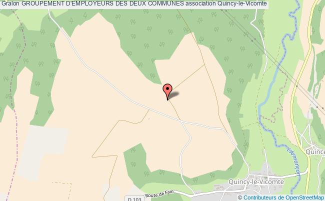 plan association Groupement D'employeurs Des Deux Communes Quincy-le-Vicomte