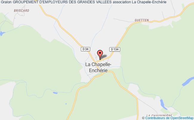 plan association Groupement D'employeurs Des Grandes Vallees La    Chapelle-Enchérie