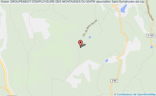 plan association Groupement D'employeurs Des Montagnes Du Matin Saint-Symphorien-de-Lay