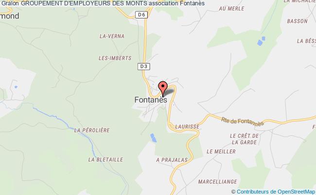 plan association Groupement D'employeurs Des Monts Fontanès