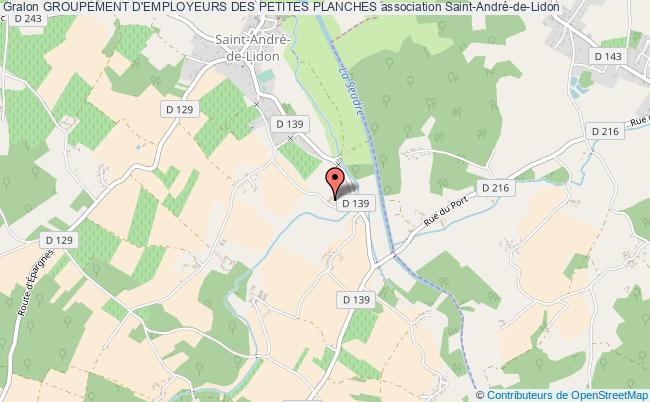 plan association Groupement D'employeurs Des Petites Planches Saint-André-de-Lidon