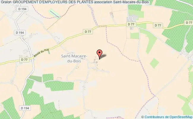 plan association Groupement D'employeurs Des Plantes Saint-Macaire-du-Bois