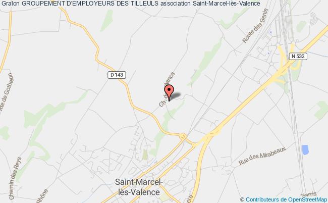 plan association Groupement D'employeurs Des Tilleuls Saint-Marcel-lès-Valence