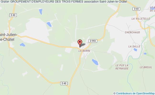 plan association Groupement D'employeurs Des Trois Fermes Saint-Julien-le-Châtel