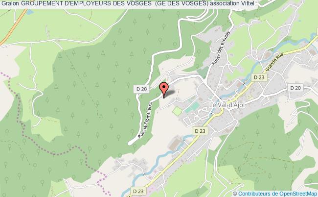 plan association Groupement D'employeurs Des Vosges  (ge Des Vosges) Vittel