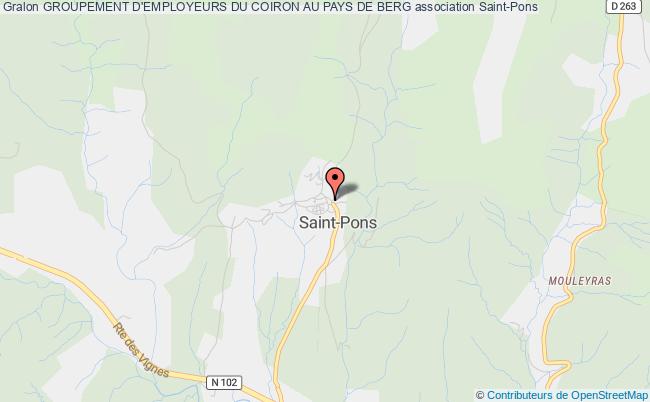 plan association Groupement D'employeurs Du Coiron Au Pays De Berg Saint-Pons