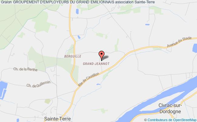 plan association Groupement D'employeurs Du Grand Emilionnais Sainte-Terre