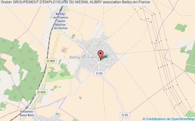 plan association Groupement D'employeurs Du Mesnil Aubry Belloy-en-France