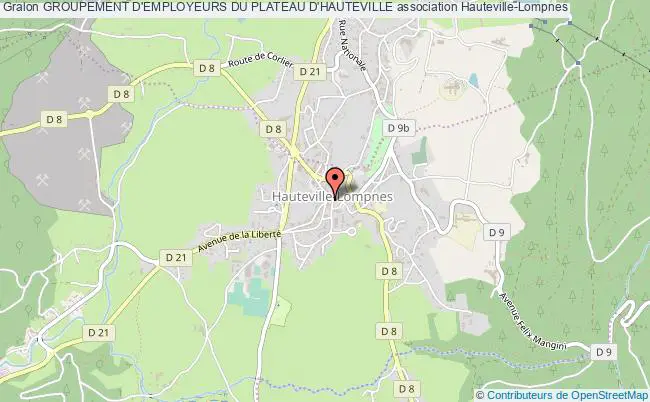 plan association Groupement D'employeurs Du Plateau D'hauteville Plateau d?Hauteville