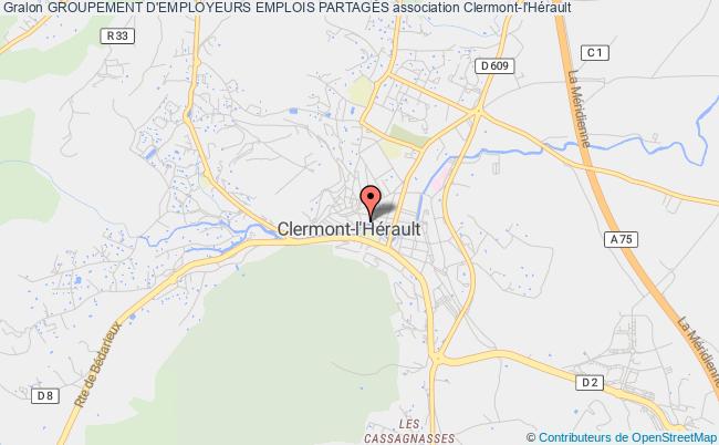 plan association Groupement D'employeurs Emplois PartagÉs Clermont-l'Hérault