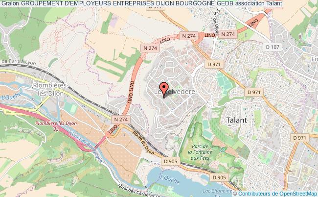 plan association Groupement D'employeurs Entreprises Dijon Bourgogne Gedb Talant