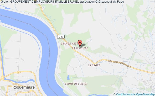 plan association Groupement D'employeurs Famille Brunel Châteauneuf-du-Pape