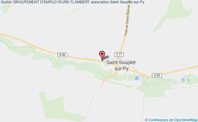 plan association Groupement D'employeurs Flambert Saint-Souplet-sur-Py