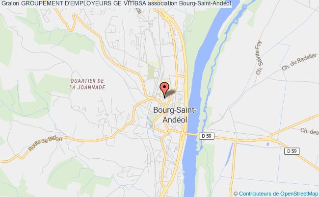 plan association Groupement D'employeurs Ge Vitibsa Bourg-Saint-Andéol