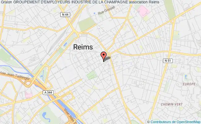 plan association Groupement D'employeurs Industrie De La Champagne Reims