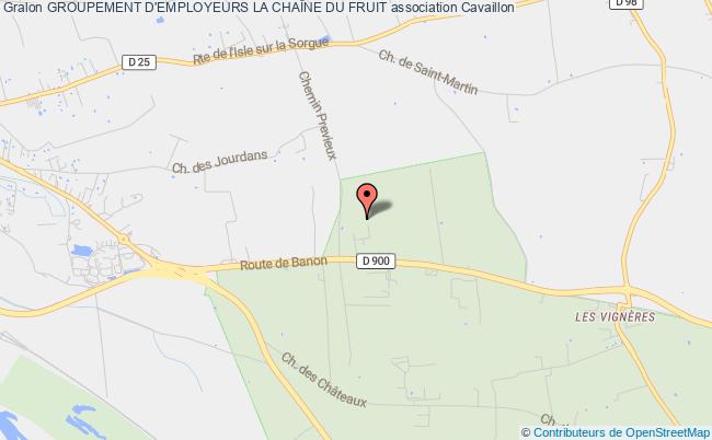 plan association Groupement D'employeurs La ChaÎne Du Fruit Cavaillon
