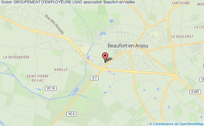 plan association Groupement D'employeurs Lsad Beaufort-en-Anjou