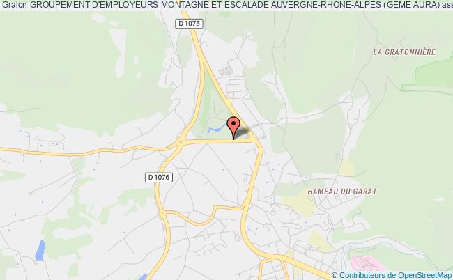 plan association Groupement D'employeurs Montagne Et Escalade Auvergne-rhone-alpes (geme Aura) Voiron