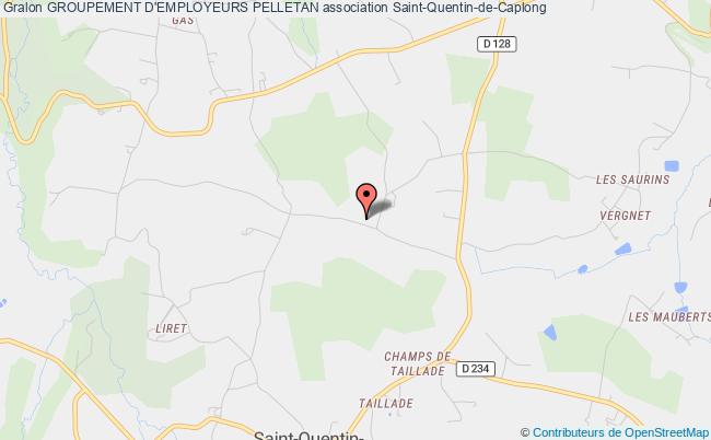 plan association Groupement D'employeurs Pelletan Saint-Quentin-de-Caplong