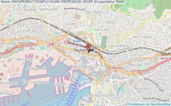 plan association Groupement D'employeurs Profession Sport 83 Toulon