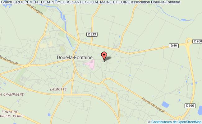 plan association Groupement D'employeurs SantÉ Social Maine Et Loire Doué-en-Anjou