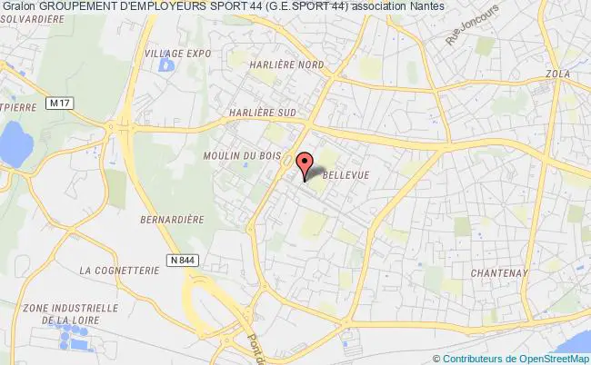 plan association Groupement D'employeurs Sport 44 (g.e.sport 44) Nantes