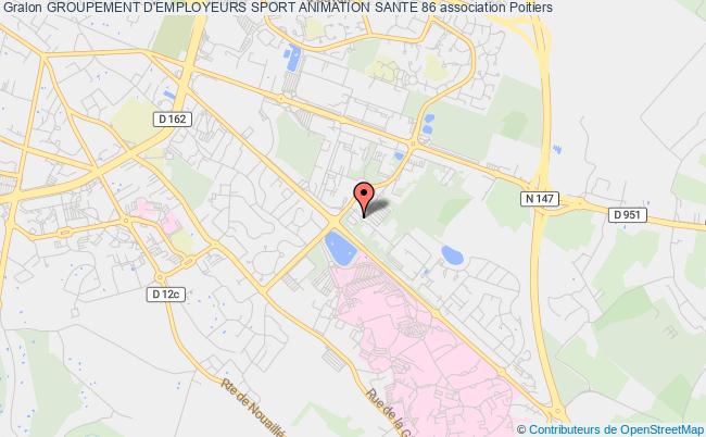 plan association Groupement D'employeurs Sport Animation Sante 86 Poitiers