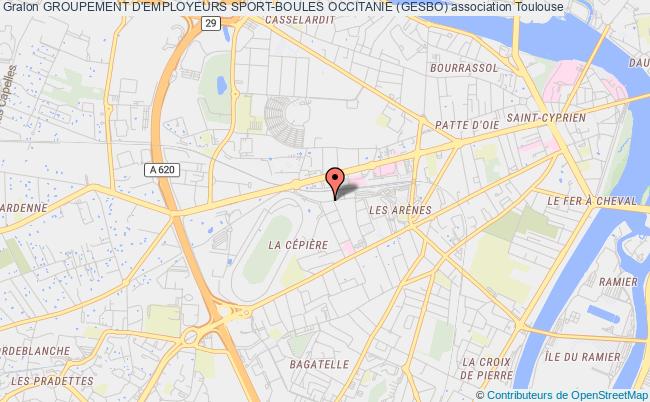 plan association Groupement D'employeurs Sport-boules Occitanie (gesbo) Toulouse