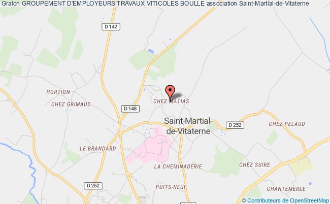 plan association Groupement D'employeurs Travaux Viticoles Boulle Saint-Martial-de-Vitaterne