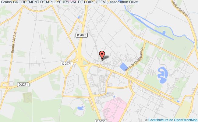 plan association Groupement D'employeurs Val De Loire (gevl) Olivet