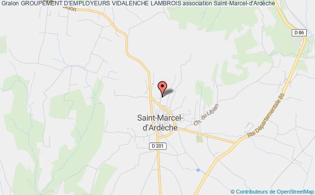 plan association Groupement D'employeurs Vidalenche Lambrois Saint-Marcel-d'Ardèche