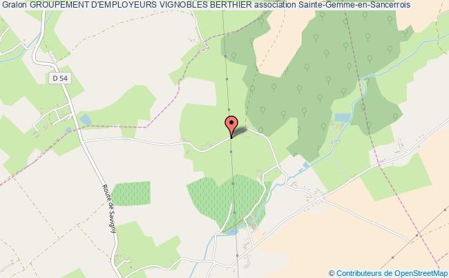 plan association Groupement D'employeurs Vignobles Berthier Sainte-Gemme-en-Sancerrois