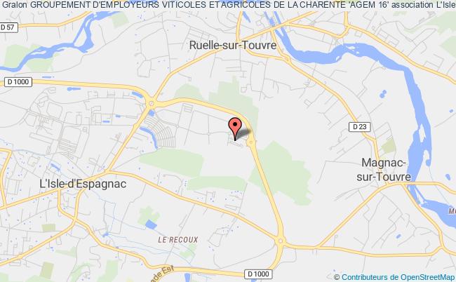plan association Groupement D'employeurs Viticoles Et Agricoles De La Charente 'agem 16' Isle-d'Espagnac