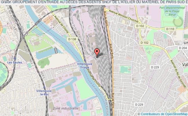 GROUPEMENT D'ENTRAIDE AU DECES DES AGENTS SNCF DE L'ATELIER DU MATERIEL DE PARIS SUD EST