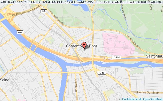 plan association Groupement D'entraide Du Personnel Communal De Charenton (g.e.p.c.) Charenton-le-Pont