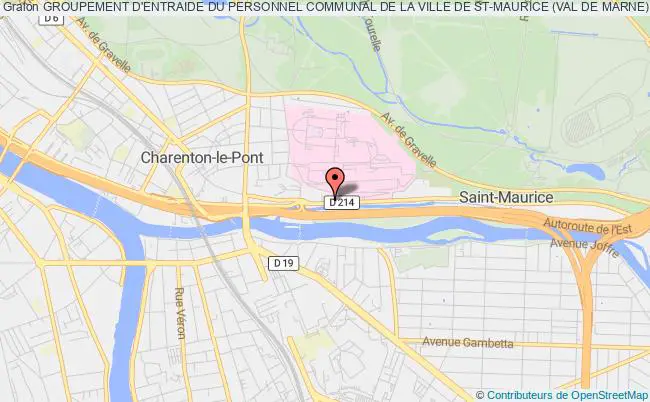 plan association Groupement D'entraide Du Personnel Communal De La Ville De St-maurice (val De Marne) Saint-Maurice