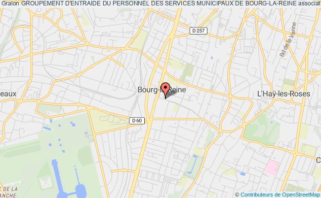 plan association Groupement D'entraide Du Personnel Des Services Municipaux De Bourg-la-reine Bourg-la-Reine