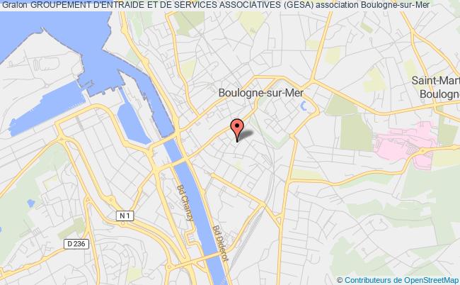 plan association Groupement D'entraide Et De Services Associatives (gesa) Boulogne-sur-Mer