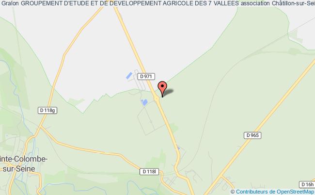 plan association Groupement D'etude Et De Developpement Agricole Des 7 Vallees Châtillon-sur-Seine